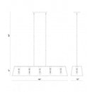 Matteo C57015 Candor 5-lt 46" Island Pendant