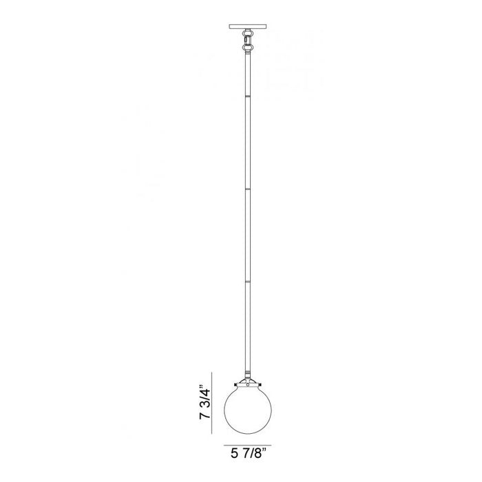 Matteo C58201 Particles 1-lt 6" Pendant