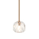 Matteo C61401 Rosa 1-lt 4" Pendant
