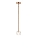 Matteo C61401 Rosa 1-lt 4" Pendant