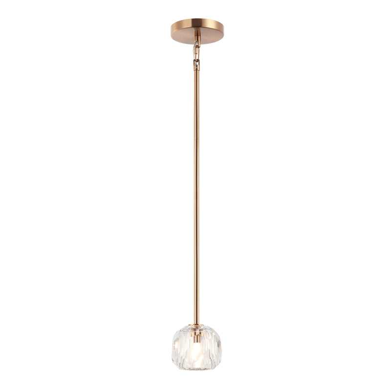 Matteo C61401 Rosa 1-lt 4" Pendant