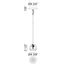 Matteo C61401 Rosa 1-lt 4" Pendant