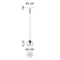 Matteo C61401 Rosa 1-lt 4" Pendant