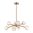 Matteo C61408 Rosa 8-lt 27" Chandelier