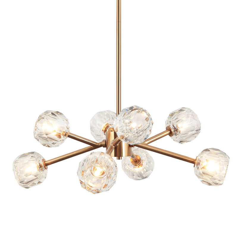 Matteo C61408 Rosa 8-lt 27" Chandelier