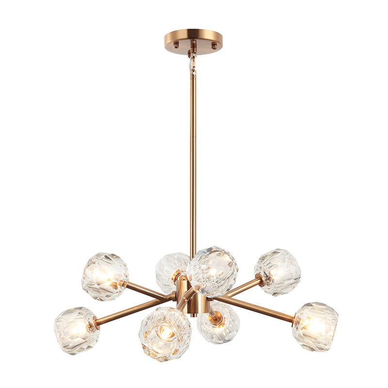 Matteo C61408 Rosa 8-lt 27" Chandelier