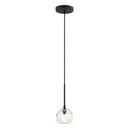 Matteo C61411 Rosa 1-lt 4" Pendant with Fabric Cord