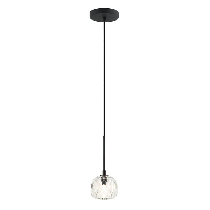 Matteo C61411 Rosa 1-lt 4" Pendant with Fabric Cord