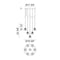 Matteo C61437 Rosa 7-lt 19" Chandelier