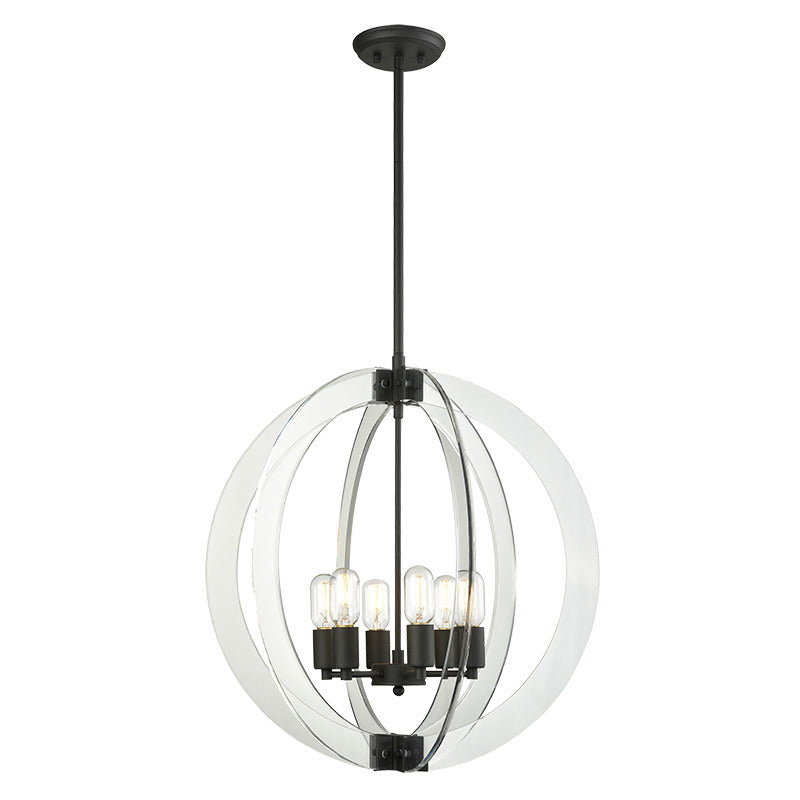 Matteo C61506 Dangle Candle 6-lt 24" Pendant