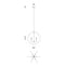 Matteo C61506 Dangle Candle 6-lt 24" Pendant