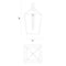 Matteo C61701 Scatola 1-lt 8" Pendant