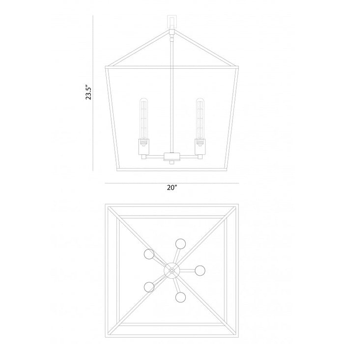 Matteo C61705 Scatola 5-lt 20" Pendant