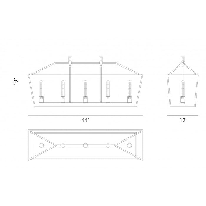 Matteo C61715 Scatola 5-lt 44" Pendant