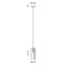 Matteo C61901 Glaze 1-lt 5" Pendant