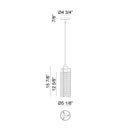 Matteo C62201 Bayou 1-lt 5" Pendant