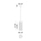 Matteo C62201 Bayou 1-lt 5" Pendant
