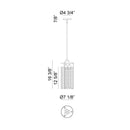 Matteo C62203 Bayou 3-lt 7" Pendant