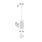 Matteo C62203 Bayou 3-lt 7" Pendant