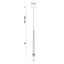 Matteo C62701 Reign 1-lt 2" LED Pendant