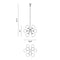 Matteo C62812 Soleil 12-lt 24" Chandelier
