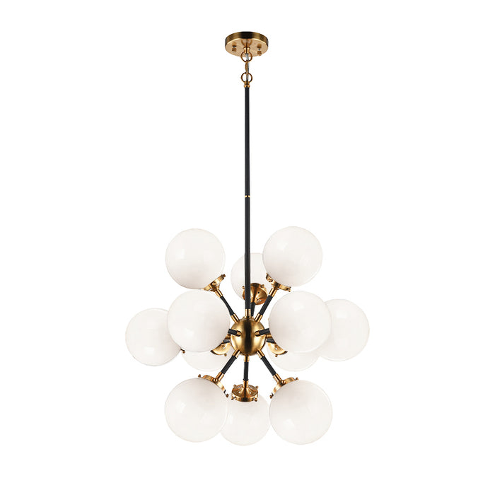 Matteo C62812 Soleil 12-lt 24" Chandelier