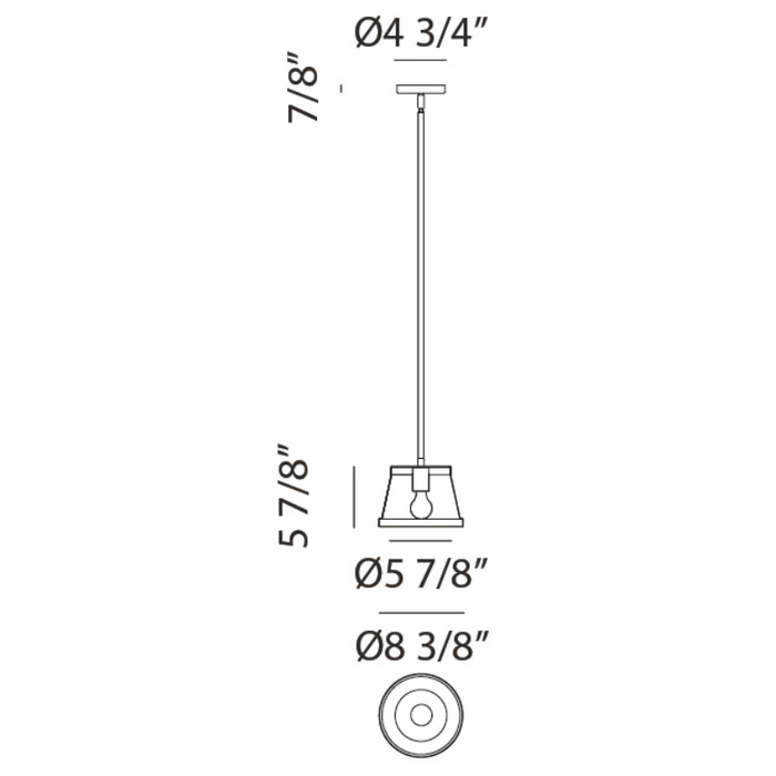 Matteo C62901 Caske 1-lt 8" Pendant