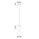 Matteo C63001 The Bougie 1-lt 6" Pendant