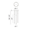 Matteo C63103 Reigndrop 3-lt 11" LED Pendant