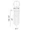 Matteo C63105 Reigndrop 5-lt 14" LED Pendant