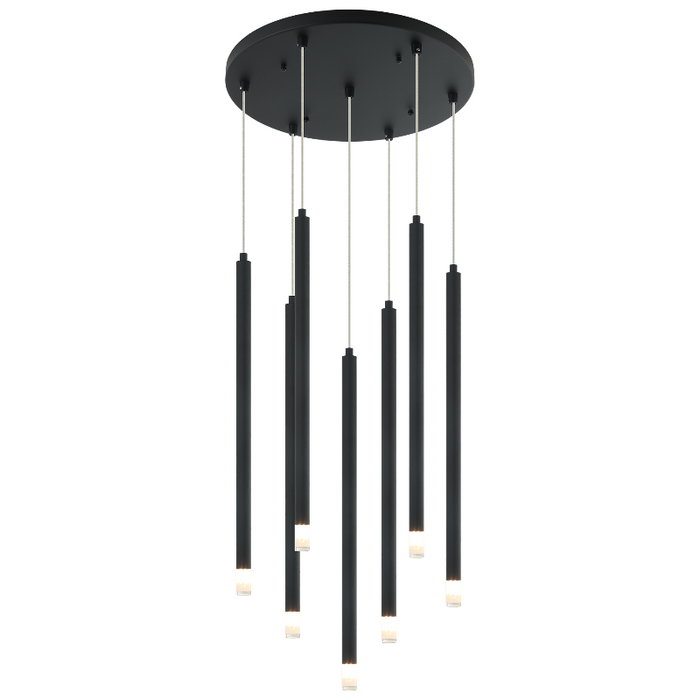 Matteo C63107 Reigndrop 7-lt 18" LED Pendant