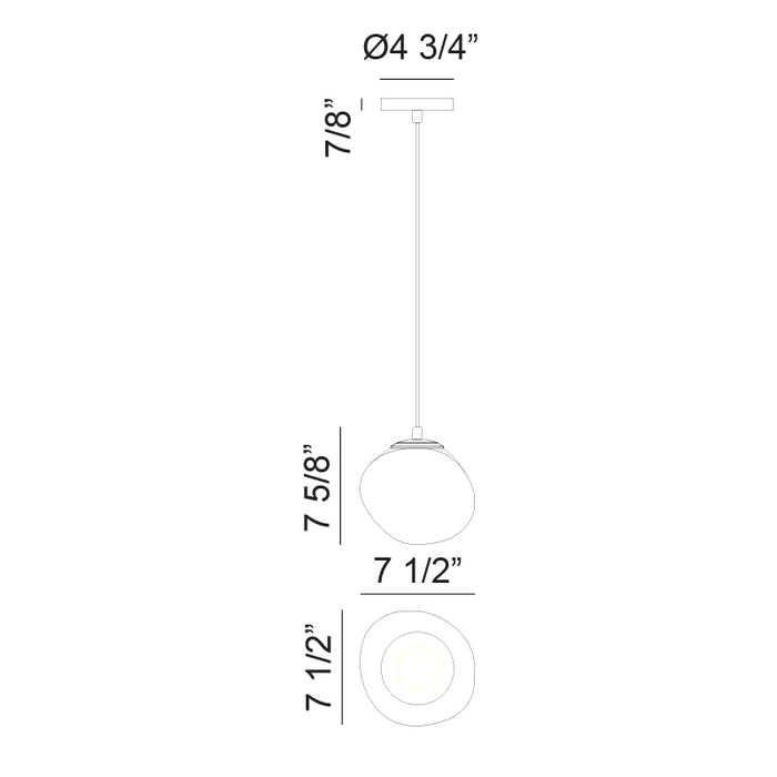 Matteo C63611 Melotte 1-lt 11" Pendant