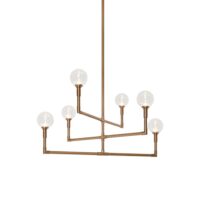 Matteo C64806 Candelstix 6-lt 38" Chandelier