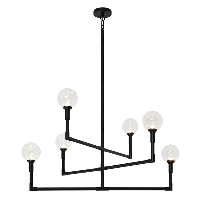 Matteo C64806 Candelstix 6-lt 38" Chandelier