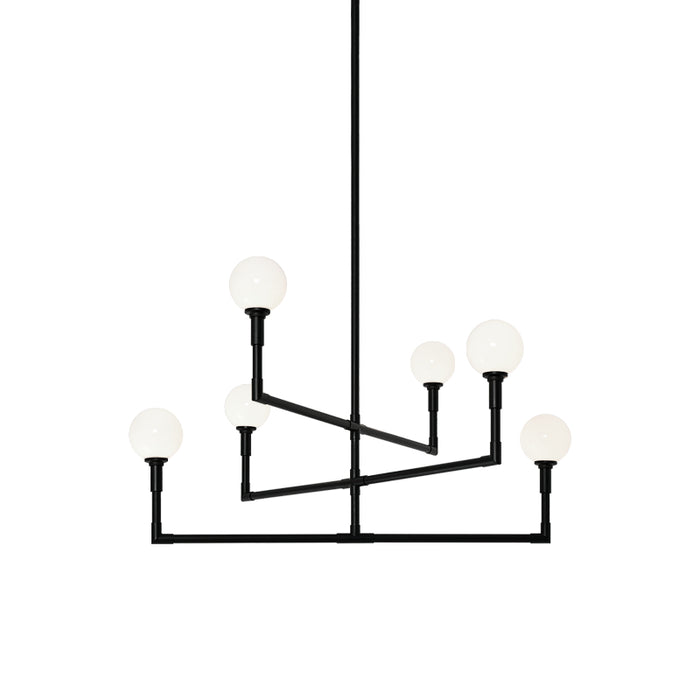 Matteo C64806 Candelstix 6-lt 38" Chandelier