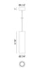 Matteo C65702 Baton 1-lt 3" Pendant