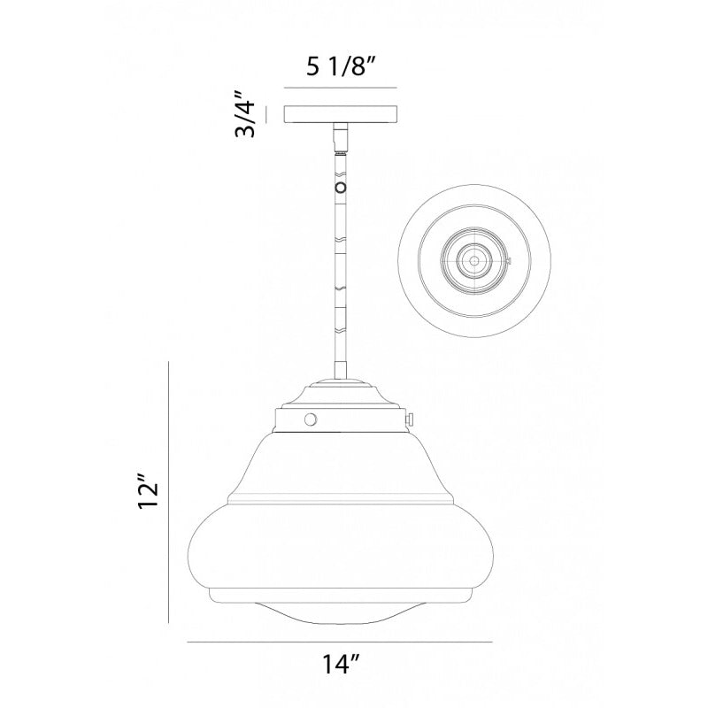 Matteo C66704 Blop 1-lt 14" Pendant