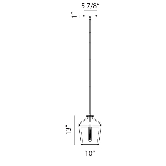 Matteo C67001 Mavonshire 1-lt 10" Pendant