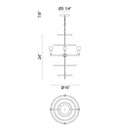 Matteo C67404 Hoopa 4-lt 16" Chandelier