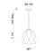 Matteo C69001 Hyozan 1-lt 7" LED Pendant