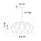 Matteo C70911 The Origami 1-lt 19" Pendant