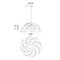 Matteo C72721 Riku 3-lt 26" Pendant