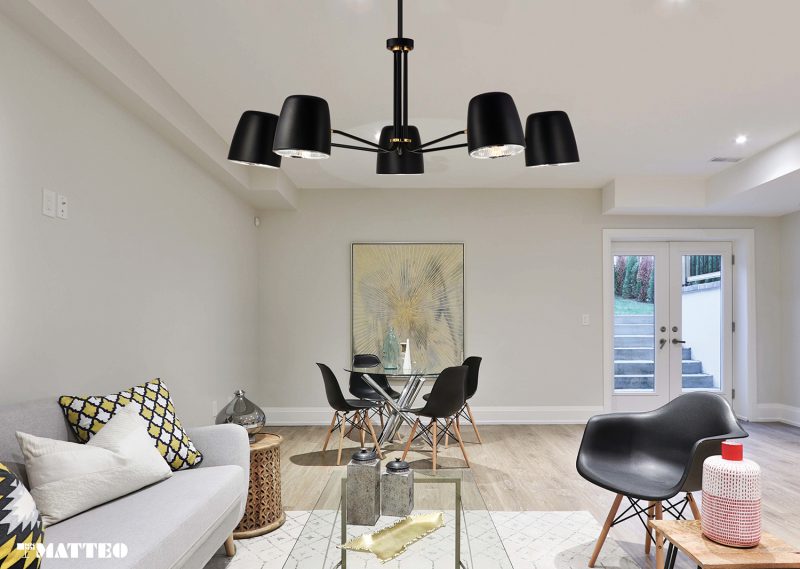 Matteo C73705 Luca 5-lt 38" Chandelier