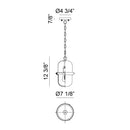 Matteo C73801 Tillie 1-lt 7" Pendant
