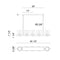 Matteo C74015 Reya 5-lt 41" Linear Chandelier