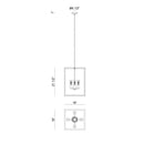 Matteo C76004 Flare 4-lt 16" Pendant