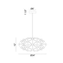 Matteo C76324 Coral 56-lt 24" LED Pendant