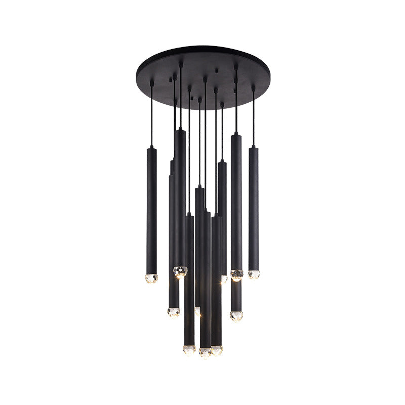 Matteo C78312 Reign 12-lt 24" LED Pendant