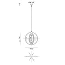 Matteo C78606 Odyssey 6-lt 22" Chandelier