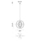 Matteo C78606 Odyssey 6-lt 22" Chandelier